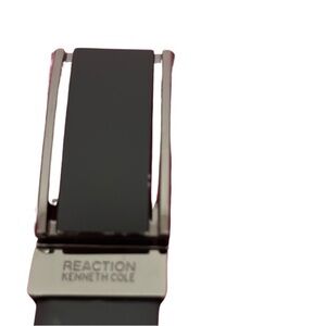 Kenneth Cole Reaction Black Faux Leather Belt